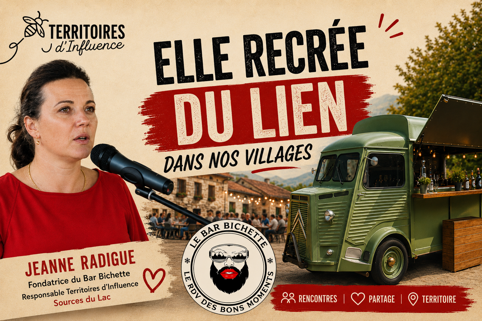 Portrait de Jeanne, fondatrice du Bar Bichette et responsable Territoires d'Influence Sources du Lac