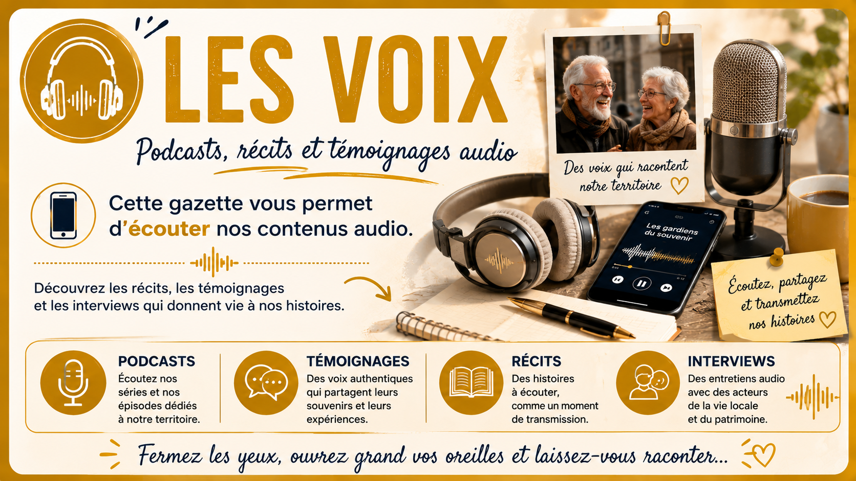 GAZETTE INTERACTIVE : VOIX & PODCASTS